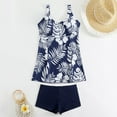 thumbnail image 4 of FcBaudy Maillot de Bain 2 Pcs pour Femmes, Maillots de Bain pour Femmes, Maillot de Bain Imprimé Conservateur à Séchage Plat pour Femmes Grande Taille, 4 of 6