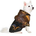thumbnail image 2 of Salouo Lizard With Sunglasses Sunset Pattern Small Dog Hoodie Sweatshirts Dog Clothes Coat Clothing Puppy Sweater Outfit Pullover Pet Winter Coat Sweater Outfit-X-Large, 2 of 7