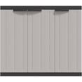 thumbnail image 5 of Lockable Outdoor Storage Cabinet, 38.2x14.6x33.5 Inches, PP Polypropylene, Adjustable Shelf for Garden Tools and Household Supplies, 5 of 9