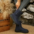 thumbnail image 6 of QQAMB Boots for Women Solid Color Thickened Velvet Mid Calf Snow Boots Winter Casual Comfortable for Outdoor Leisure, 6 of 8