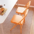 thumbnail image 6 of TROPOW 8 Pack All-Steel Folding Chairs Set of 8, Heavy Duty Metal Foldable Dining Chair with Backrest, Hold Up to 350 LBS, Orange Portable Fold Chair for Home, Office, Indoor & Outdoor Events, 6 of 6
