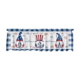 thumbnail image 1 of D Polyester Window Valance 17 72X53 94 Inches Gnome Pattern Rod Pocket Curtain For Kitchen Bathroom Living Room Decor, 1 of 6