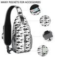 thumbnail image 2 of Crossbody Sling Backpack for Women Men Shark Sharks Ocean Fish Shoulder Sling Crossbody Casual Chest Bag for Travel Sports Running Hiking, 2 of 6