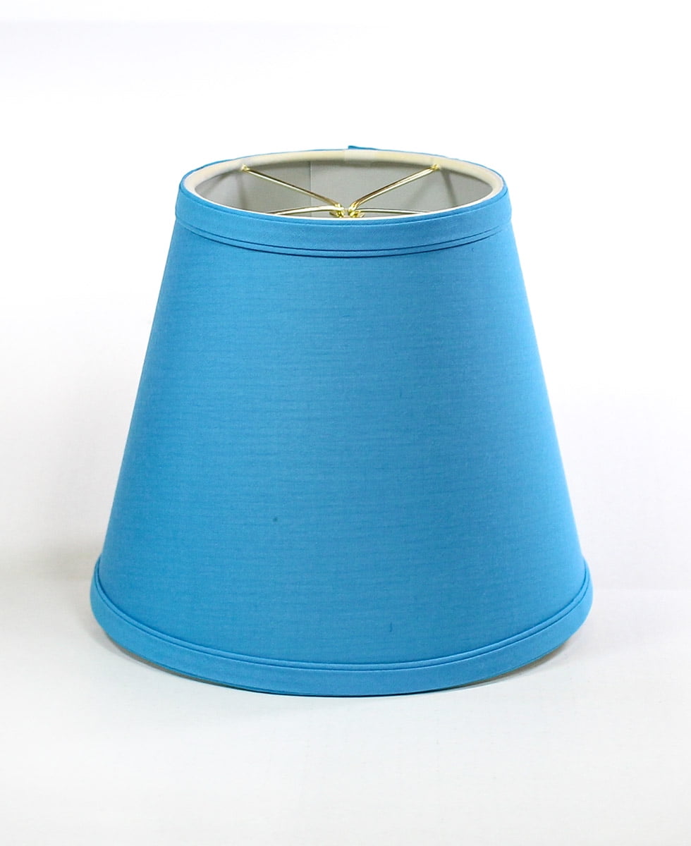 5x8x7 Empire Linen Edison Clip On Lamp Shade Niagra Blue