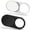 Withe & Black, variant on Webcam Cover Slide[2-Pack], 0.023 Inch Ultra-Thin Metal Web Camera Cover for Macbook Pro, iMac, Laptop, PC, iPad Pro, iPhone 8/7/6 Plus, Protect Your Visual Privacy [Black]
