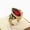 Gold Red, variant on Ring for Men Stainless Steel Blue Stone Irish Trinity Knot Party Ring-Silver Blue-9