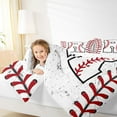 thumbnail image 4 of Manfei Initial Letter R Full Size Comforter Sets,Baseball Sport Bedding Comforter Set,Ball Gamer Gaming Bedding Sets For Boys Kids,Breathable Bedroom Decoration Reversible,3pcs, 4 of 8