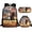 Western Horse, variant on Jeiento Sea Turtle Backpack and Lunch Bag Set for Boys 6-8 Kids School Bookbag with Lunch Box Pencil Case Splash Ink Elementary Primary Students Schoolbag Set, Black, 3 IN 1