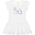 thumbnail image 3 of Inktastic Snowman Stickup with Hairdryer Girls Toddler Dress, 3 of 5