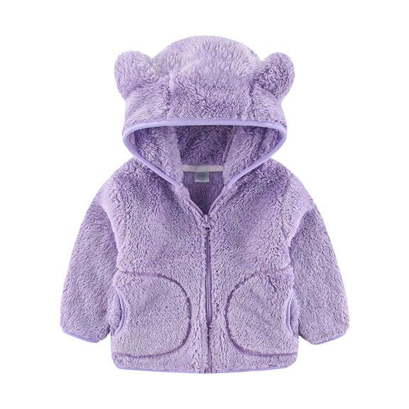 Girls Winter Jacket Soft Coat Outerwear Cozy Warm Kids Toddler Coat for Cold Weather