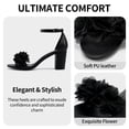thumbnail image 4 of Ecetana Womens High Heel Sandals Open Toe Ankle Strap Chunky Heel Dress Shoes for Wedding Party, 4 of 7