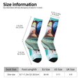 thumbnail image 2 of KLL Stylish Sunglasses Iguana Print Cool Socks Men's Women's Crew Socks Funny Crazy Novelty Stockings, 2 of 6