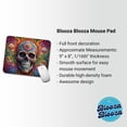 thumbnail image 2 of Psychedelic Sugar Skull Day of the Dead Mouse Pad Low Profile Gaming Mat, 2 of 7