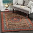 thumbnail image 2 of SAFAVIEH Mahal Lidija Oriental Area Rug, Navy/Red, 4' x 5'7", 2 of 5