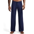thumbnail image 3 of Biekopu Men Ice Silk Long Pants Flirty Lounge Pants Loose-Fitting Sport Yoga Pants Pyjama Trouser, 3 of 7
