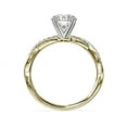 thumbnail image 3 of 2.25 Carat Round Cut (D/VVS1) Moissanite Beautiful Proposal Ring for Women Solid 14K Yellow Gold Ring Size 8.5 by Diamond-Capitals, 3 of 8