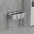 thumbnail image 4 of Ktaxon Freestanding 39" 3 Compartment Commercial Stainless Steel Sink, Silver, for Laundry Room, Kitchen, 4 of 8