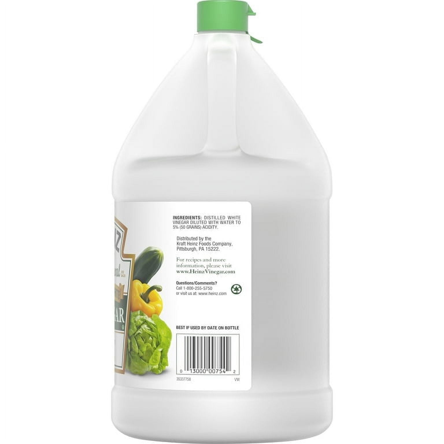 Heinz All Natural Distilled White Vinegar 5% Acidity, Jug 1 gal - Pack of 3