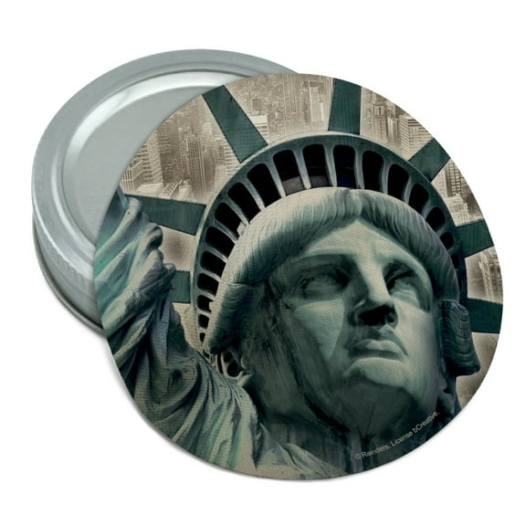 Statue of Liberty New York City Round Rubber Non-Slip Jar Gripper Lid Opener