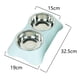 thumbnail image 2 of Cuenco para perros, cuenco para gatos, cuenco integrado para beber comida para gatos, cuenco para perros, cuenco para gatos, alimentación de mascotas de acero inoxidable MFZFUKR CPB-DE-SSW2216-1, 2 of 5