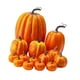 thumbnail image 3 of 14 calabazas artificiales para Halloween, manualidades de varios tamaños, decoración del hogar de temporada. Naranja, 3 of 9