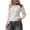 White, variant on Tanghaowl Women's Sweatshirt Printed Pullover Sweatshirt Long Sleeve Crewneck Casual Comfortable Blouse for Daily Wear and Outfits Khaki XXXL