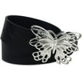 thumbnail image 4 of Fairy Grunge Leather Belts Y2K Women Butterfly Fairycore Punk Goth Buckle Grommet Waist Belt Accessories, 4 of 5