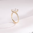 thumbnail image 5 of 2Ct Radiant Cut Lab Created Diamond Engagement Ring 14K Yellow Gold Plated, 5 of 7