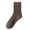 Coffee, variant on UJNDER Men's Classic Ribbed Crew Socks Casual Comfort Socks Solid Color for Everyday Wear Green