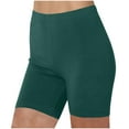thumbnail image 2 of CFLVAEK Womens Yoga Shorts Plus Size High Waisted Tummy Control Biker Shorts Comfy Stretch Butt Lifting Wrokout Shorts Army Green XL, 2 of 5