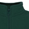 thumbnail image 4 of Creative Knitwear Kids Full Zip Polar Fleece Jacket, Hunter Green, Sizes 12m-6, 4 of 7