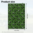 thumbnail image 7 of Yuyamidu Golf Print Golf Towel Green Towel Coral Velvet to Remove Sand Mud Dirt and Sweat Lightweight and Easy to Carry for Golf Bags, Cart or Club, 7 of 7