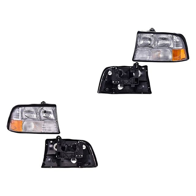 Par de Faros Sonoma 1998 A 2004 Gmc C/Base DEPO .