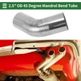 thumbnail image 2 of Tubo de codo de doblez mandril de 2.5" OD 45° de Unique Bargains, tubo de doblez de escape de acero inoxidable 304 para el sistema de escape del automóvil, tubo de doblez de 2 longitudes de pierna, 2 of 7