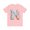 Pink, variant on Letter N Unisex Graphic Tee Vintage Inspired Artwork Short Sleeve Cotton