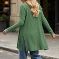 thumbnail image 6 of Edvintorg Womens Sweaters Cardigan Long Sleeve Casual Knit Sweater Open Front Loose Long Cardigans Woman Clothes Green S-2XL, 6 of 8