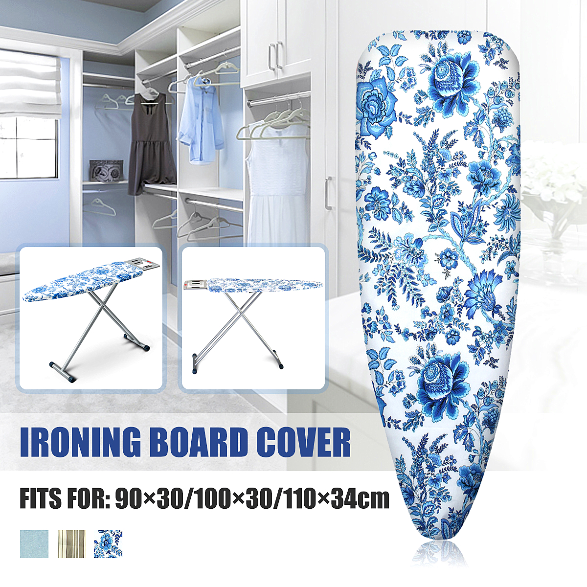 Cotton Iron Board Cover Ironing Board Cover fits 110x34cm Ironing Board