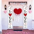 thumbnail image 4 of Uuiauoio Valentine's Day Door Banner Decoration Valentine Hanging Front Porch Love Heart Banner Romantic for the Home Wall School Office Indoor Outdoor Party Supplies Decor, 4 of 6