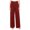 Wine wide leg corduroy pants women a1, variant on Cagogo Women Wide Leg Corduroy Trousers High Waisted Loose Long Pants with Pockets Casual Palazzo Work Lounge Streetwear, Pink L