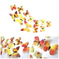 thumbnail image 3 of 12pcs Wall Stickers PVC Simulation Insect Wall Insect Wall Decals Waterproof Wallpapers for Home Decoration, Yellow, 3 of 9