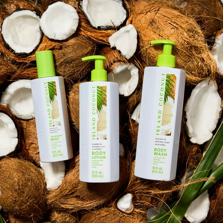 Scentworx Island Coconut 12 oz Body Lotion - Walmart.com