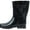 Black, variant on StarBay Women's Waterpoof Middle Short Shaft Rubber Rain Boots R906 Black and White Polka Dots Size 10