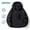 🔥 Black_New, variant on Solid Color Ice Silk Hooded Sunscreen Jacket with Zipper, Breathable Anti UV Fitted Coat, Outdoor Sports and Fishing Apparel for Men and Women for Summer Use Black M