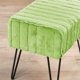 thumbnail image 5 of HOME SOFT THINGS OTOMAN/TABURETE SUPER SUAVE DE PIEL SINTÉTICA. OTOMAN TAPIZADO PARA REPOSAPIÉS CON PATAS DE METAL NEGRO Y ASIENTO ACOLCHADO. 48X33X43CM, VERDE NILO, 5 of 6