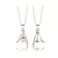thumbnail image 1 of Collar de promesa de meñique para parejas: cadena de joyería de amistad única para amantes y mejores amigos, regalo de San Valentín, 1 of 7
