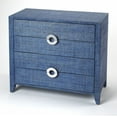 thumbnail image 1 of homeroots kitchen & dining 389805 Amelle Blue Raffia Accent Chest, 1 of 1