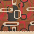 thumbnail image 2 of Tissu Toile Imprimé Imperméable Extérieur 60 Grand 600 Deniers Vendu au Mètre (Marron Rétro), 2 of 3