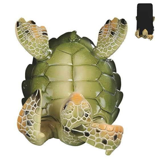 FC Design 4.25"W Green Sea Turtle Cellphone Holder Statue Sculpture Ornament Decoration Home/Room Decor and Unique Gift Ideas for Housewarming, Holidays and Birthdays