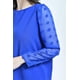 thumbnail image 4 of Blusa de mangas con relieve Roman Fashion /Juvenil, 5107 (Azul rey) azul CH, 4 of 5