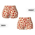 thumbnail image 5 of Xecao Tomatoes And Chili Print Workout Shorts for Women Soft Smooth Gym Yoga Scrunch Active Tennis Workout Running Shorts, 5 of 9